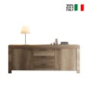 Aparador de madera 2 puertas 3 cajones 210cm Land L Venta