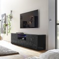 Mueble TV diseño moderno gris 2 puertas 1 cajón Alis Rt Prisma Promoción