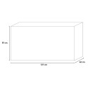 Mueble TV blanco brillante 1 puerta cajón 121cm Petite Wh Prisma Catálogo
