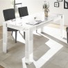 Mesa de comedor 180x90cm blanco brillante moderno Athon Prisma Catálogo