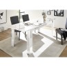 Mesa de comedor 180x90cm blanco brillante moderno Athon Prisma Modelo