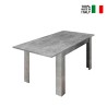 Mesa de comedor moderna 90x137-185cm extensible de hormigón Fold Urbino Venta