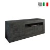 Mueble TV negro 138cm 3 puertas salón moderno Jaor Ox Urbino Venta