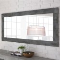 Espejo de pared moderno marco 75x170cm madera negro Moment Urbino Promoción