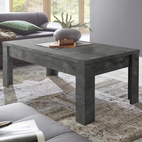 Mesa de centro moderna negra para salón 65x122cm Morris Urbino Promoción