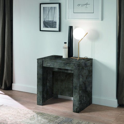 Consola extensible moderna negra 54-252cm mesa de comedor Wing Promoción