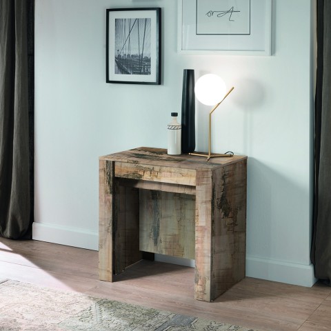 Consola extensible para entrada, mesa de comedor de madera 54-252cm Tudor Promoción