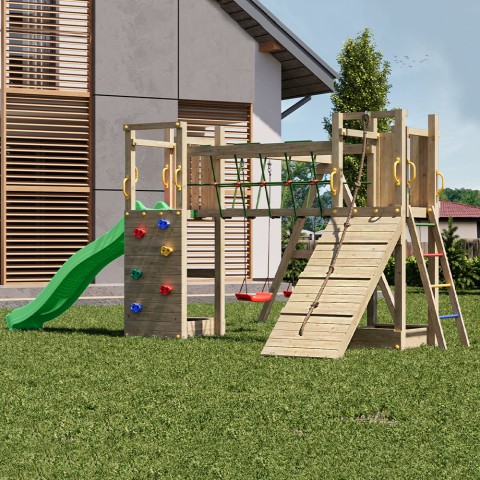 Parque de juegos para niños de jardín con tobogán y escalada Exposure Maxi Funny Promoción