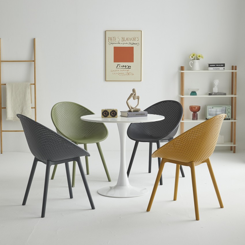  Silla moderna para bar al aire libre jardín cocina comedor Arielle Descueto 