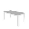 Mesa de comedor 180x90cm diseño moderno blanco cemento Cesar Basic Oferta
