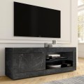 Mueble TV salón moderno mármol negro mate Diver MB Basic Promoción