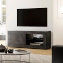 Mueble TV salón moderno mármol negro mate Diver MB Basic Rebajas
