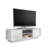 Mueble de TV salón blanco brillante moderno 138cm Dener Ice Oferta