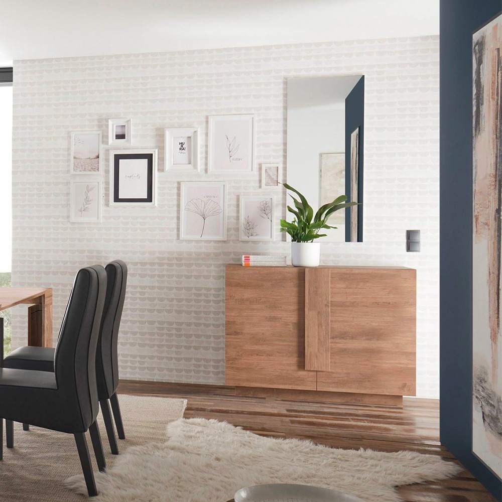 Aparador de salón moderno de 2 puertas móviles 120cm Jupiter MR S