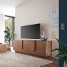 Mueble para la TV sala de estar moderno de madera con 3 puertas para TV, Jupiter MR T2. Descueto