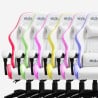 Silla gaming luces LED RGB silla ergonómica con 2 cojines Pixy Junior Precio