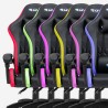 Silla gaming ergonómica RGB con LED en polipiel The Horde XL Precio