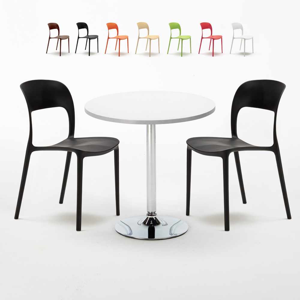 mesa redonda blanca con sillas colores mesa redonda blanca con sillas colores