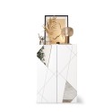 Aparador mueble recibidor blanco brillante 2 puertas espejo Elise Oferta