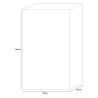 Aparador mueble recibidor blanco brillante 2 puertas espejo Elise Stock