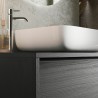 Mueble baño suspendido suelo lavabo y 2 cajones negro moderno Bloom 92 n Modelo