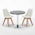 Mesa Redonda Negra Con 2 Sillas De Colores Interior Bar Nordica Cosmopolitan Características