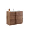 Mueble baño de suelo de madera 3 cajones con lavabo de cerámica Etoile. Modelo