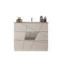 Mueble baño suelo blanco brillante 3 cajones y lavabo June Características