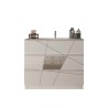 Mueble baño suelo blanco brillante 3 cajones y lavabo June Características