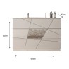 Mueble baño suelo blanco brillante 3 cajones y lavabo June Coste