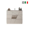 Mueble baño suelo blanco brillante 3 cajones y lavabo June Stock
