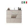 Mueble baño suelo blanco brillante 3 cajones y lavabo June Stock