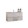 Mueble baño 2 cajones suspendido con lavabo blanco brillante Kelly Características