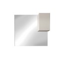 Espejo baño columna 1 puerta blanco brillante y luz LED Riva Elección
