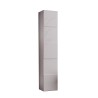 Columna baño diseño moderno suspendida 1 puerta blanco brillante Raissa Dama Oferta