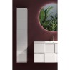 Columna baño diseño moderno suspendida 1 puerta blanco brillante Raissa Dama Descueto
