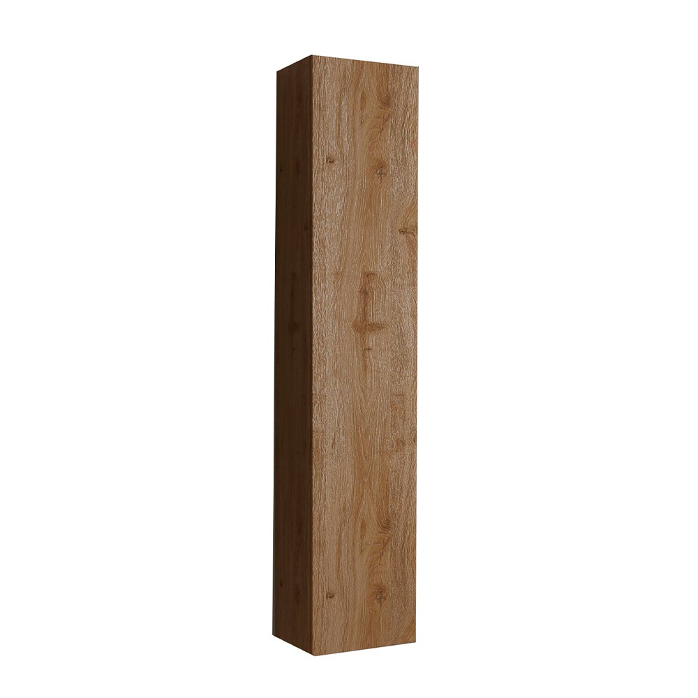 Columna mueble baño suspendido 1 puerta mueble de almacenaje madera roble Edon