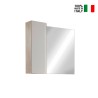 Espejo baño luz LED columna 1 puerta blanco gris Pilar BC Modelo