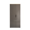 Mueble de entrada multiusos 2 puertas diseño moderno madera gris Konrad Rebajas