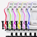Silla gamer con reposapiés LED RGB ergonómica Pixy Comfort 