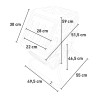 Compostador doméstico de jardín giratorio 65 L en plástico Soyle Características