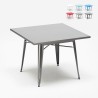 mesa industrial Lix 80x80 en acero para bar y hogar dynamite Descueto