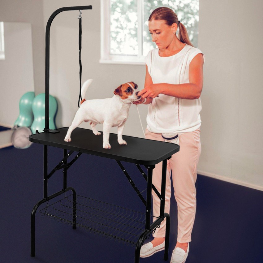 Mesa de aseo y corte para perros plegable 81 x 46 x 76 cm Terrier Promoción