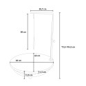 Mesa de peluquería giratoria para perros, de 60 cm de diámetro, Pug.