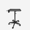 Carrito organizador portátil para peluqueros negro 45,5 cm Blondy.
