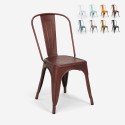 sillas de diseño industrial de metal shabby chic vintage estilo Lix steel old Oferta