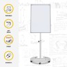 Pizarra magnética para imanes 100 x 70 cm giratoria con ruedas Stephen Stock