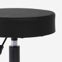 Taburete de esteticista ergonómico regulable tapizado giratorio Senzu. 