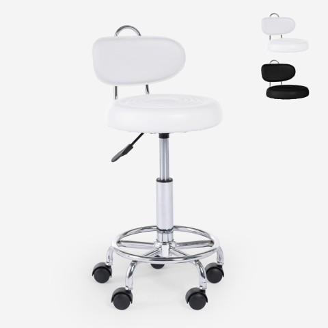 Taburete Kurili ergonómico y ajustable para esteticista, oficina y consultorio médico Promoción