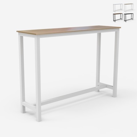 Mesa alta taburetes bar cocina consola de entrada 140 x 37 x 100 cm Edebel Promoción